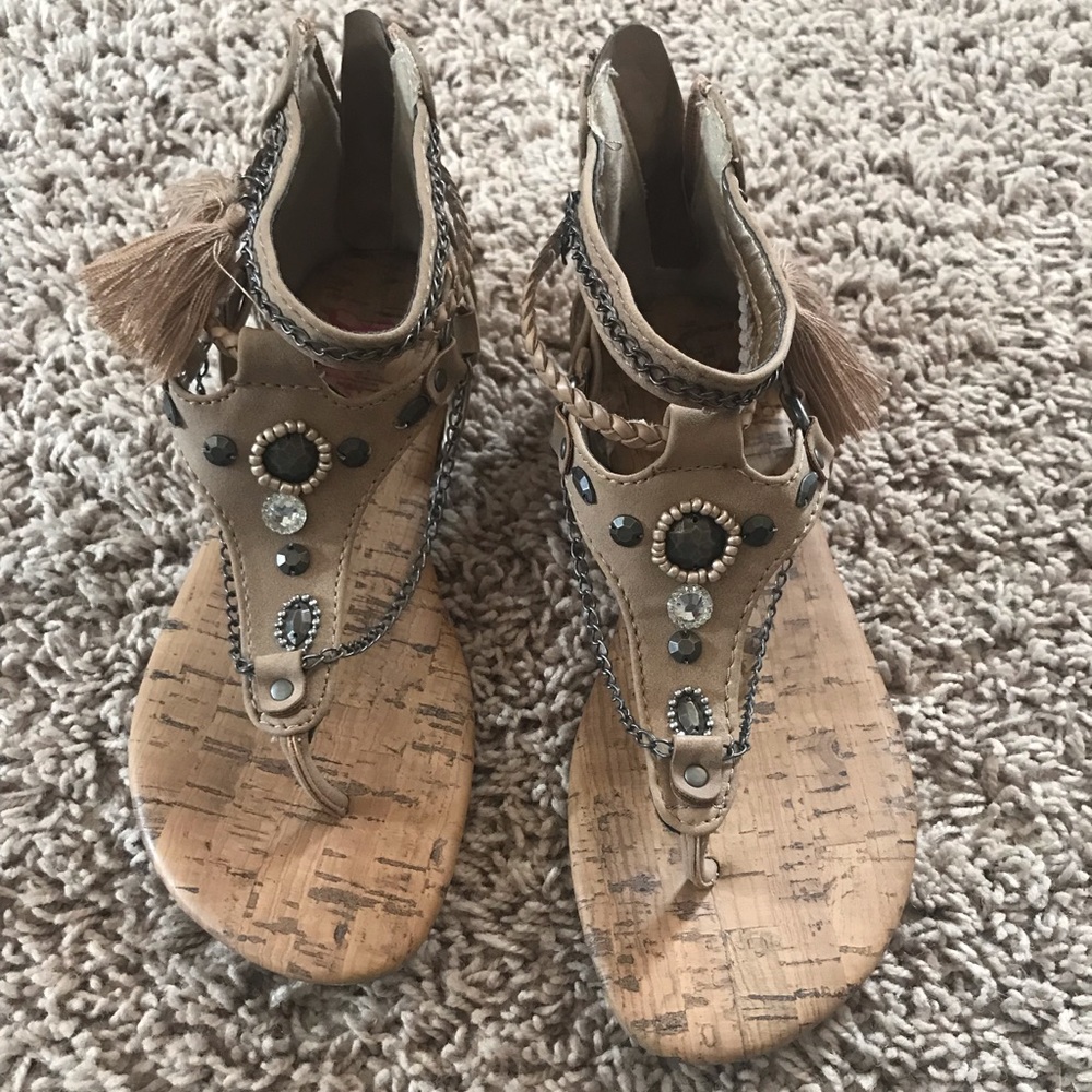 Girls brown sandals